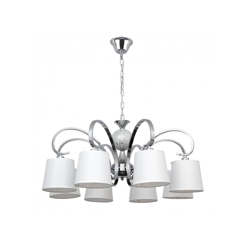 Lámpara Concordia 8xE14 cromo Fabrilamp